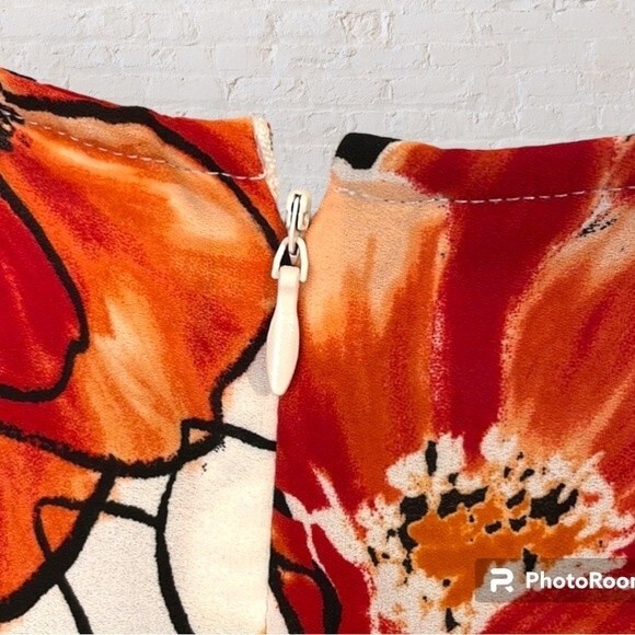 Alfani Black Red Floral Print Blouse Women’s 3X Long Sleeve Split Cuff Top - Picture 8 of 12